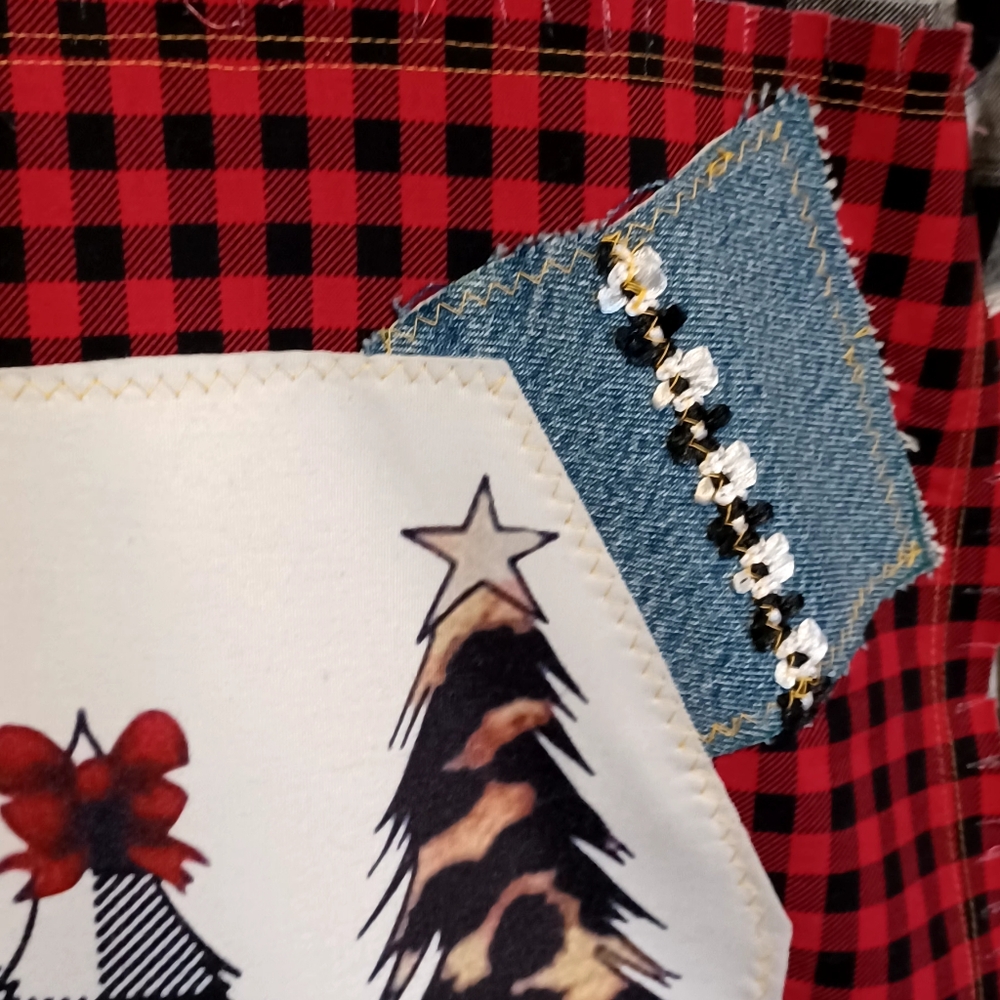 Womens Eddie Bauer Buffalo Plaid boutique Chrismas shirt Sz 2xl - Picture 7 of 9